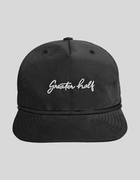Thumbnail for Greater Half Signature Cotton/Nylon Rope Hat Hat Greater Half Black