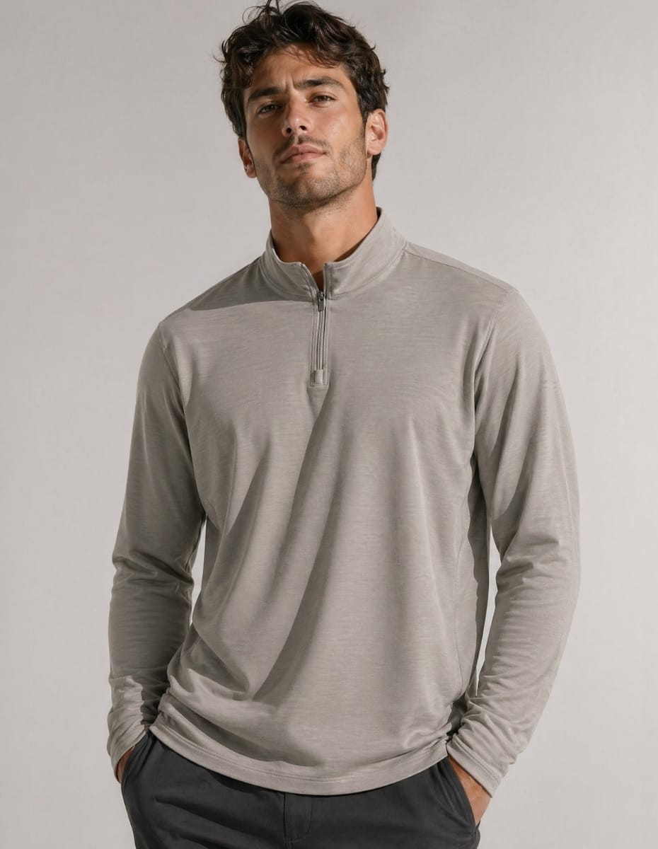 Heathered Quarter Zip Quarter Zip Pullover Greater Half
