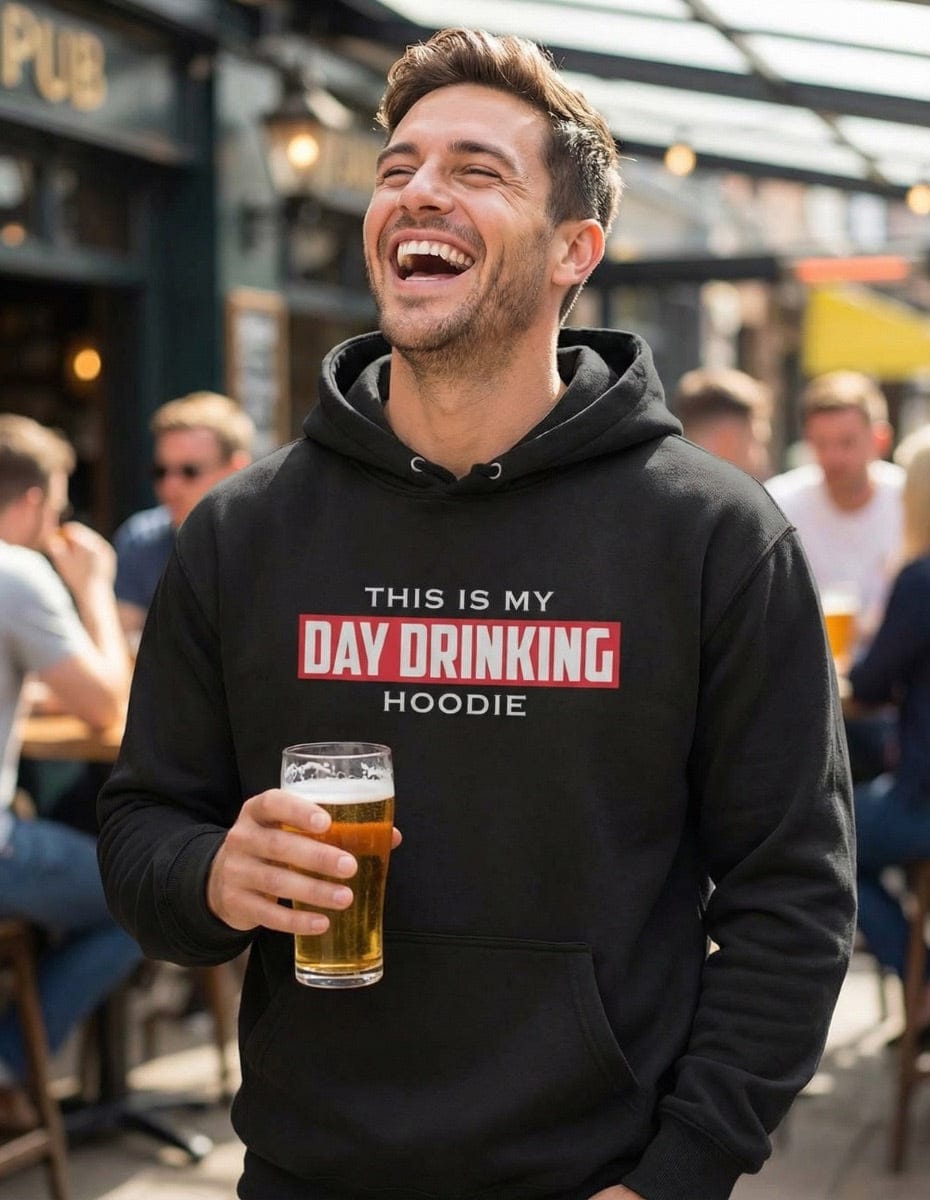 This Is My Day Drinking Hoodie Graphic Fleece Hoodie Greater Half