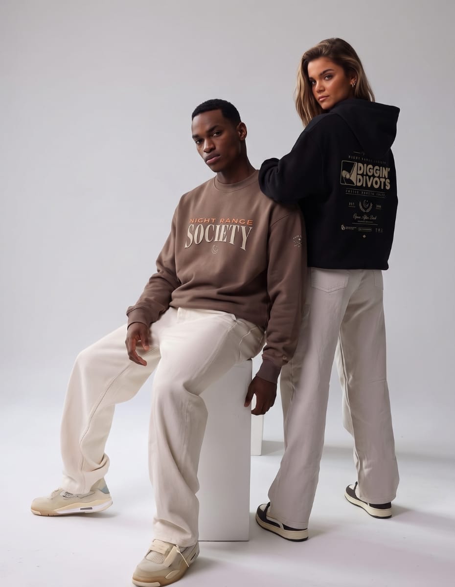 Night Range Society Oversized Crewneck