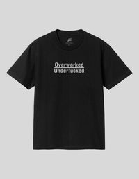 Thumbnail for Overworked T-Shirt T-Shirt Greater Half Black S