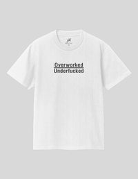 Thumbnail for Overworked T-Shirt T-Shirt Greater Half White S