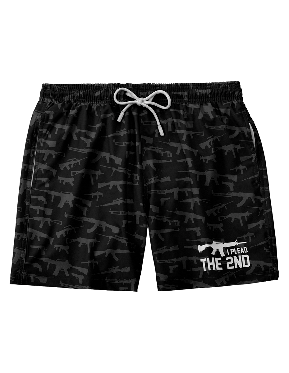 I Plead The 2nd Swim Trunks - Greater Half