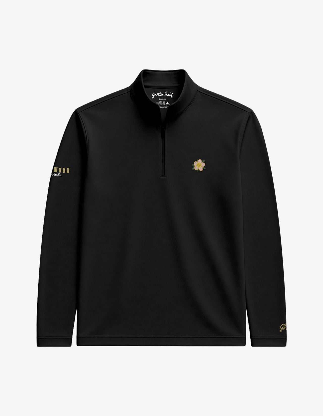Bushwood x Greater Half Augusta Black Quarter Zip Quarter Zip Greater Half