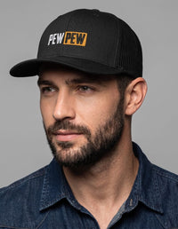 Thumbnail for Pew Pew Hub Embroidered Trucker Hat Hat Greater Half