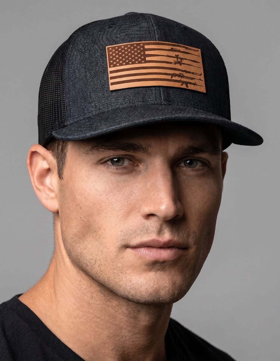 Rifle Flag Patch Hat Hat Greater Half