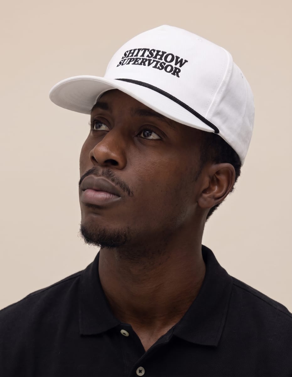 Shitshow Supervisor Cotton/Nylon Rope Hat Hat Greater Half