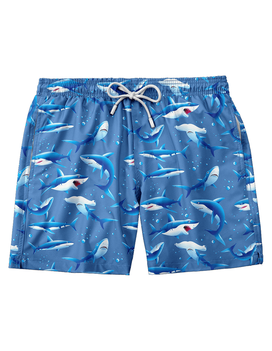 Patriotic Swim Trunks for Men – Men’s Drawstring Swim Trunks – Greater Half