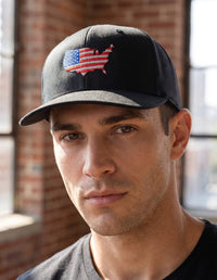 Thumbnail for USA Flag Embroidered Trucker Hat Hat Greater Half