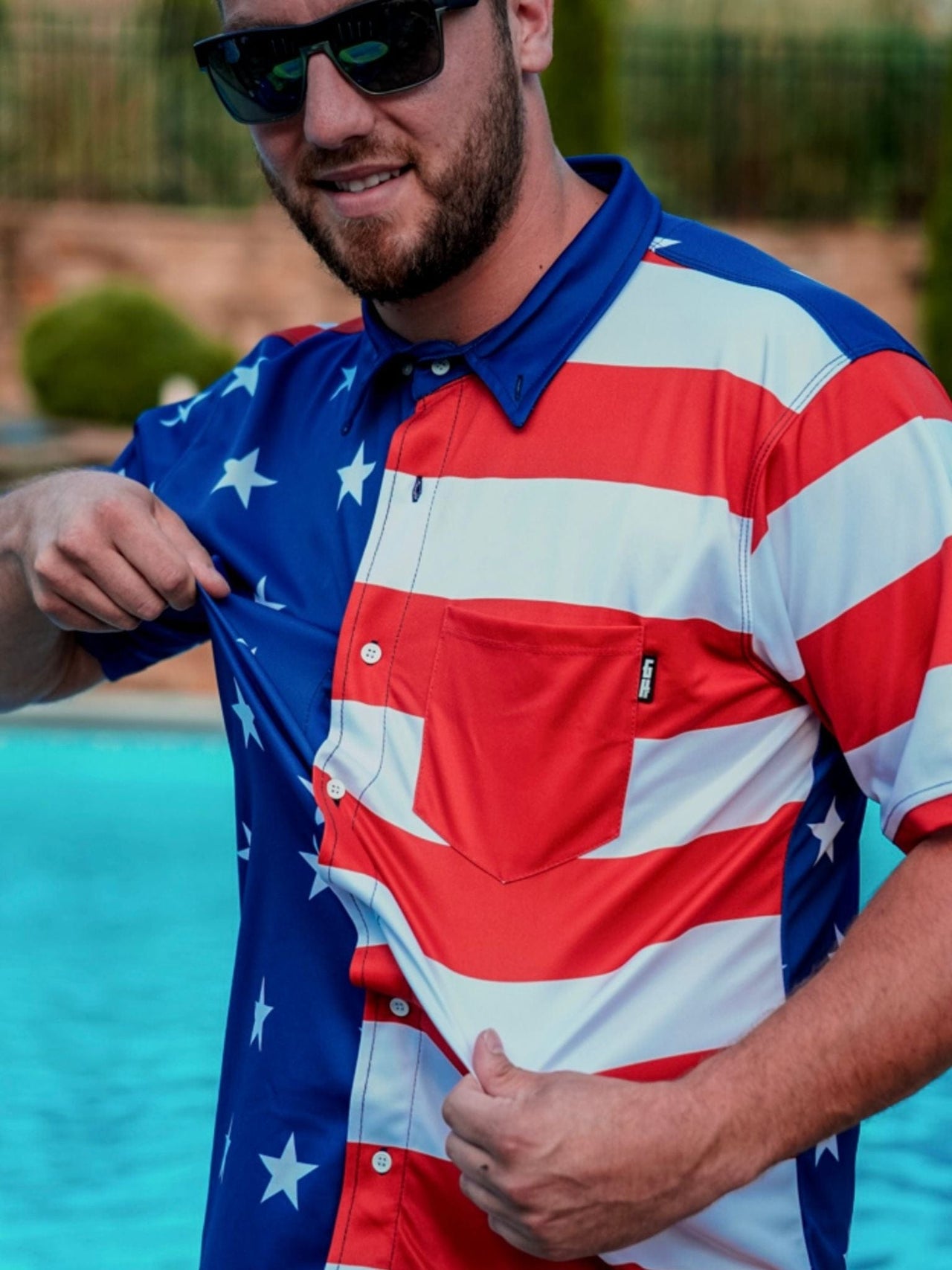 American Flag Button Down - Greater Half