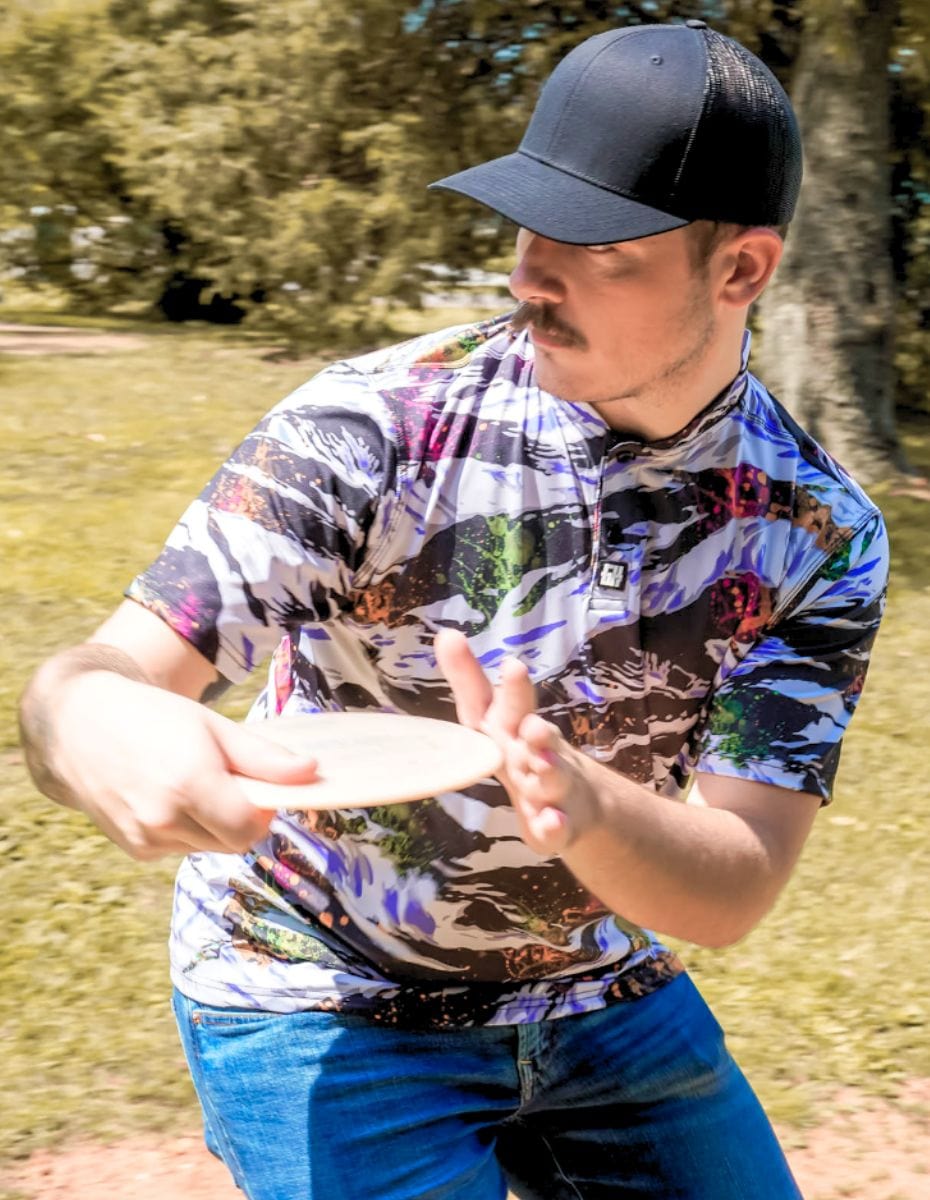 Tiger Splatter Henley Polo Henley Polo Greater Half