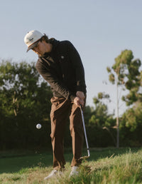 Thumbnail for Diggin Divots Golf Club Script Embroidered Snapback Hat Greater Half