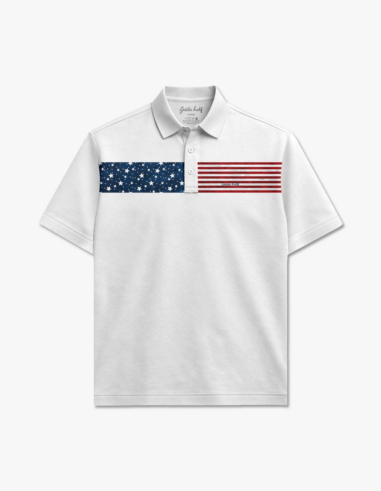 Camo Flag Polo Golf Polo Greater Half