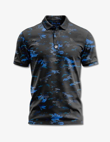 Blue Camo Polo – Greater Half