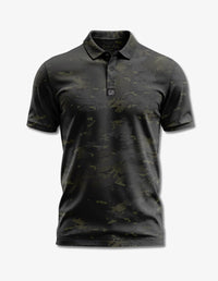 Thumbnail for Grey Camo Polo Golf Polo Greater Half