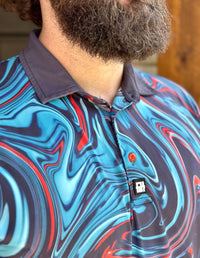 Thumbnail for Ink Spill Polo Golf Polo Greater Half