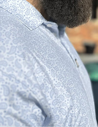 Thumbnail for White Paisley Polo Golf Polo Greater Half