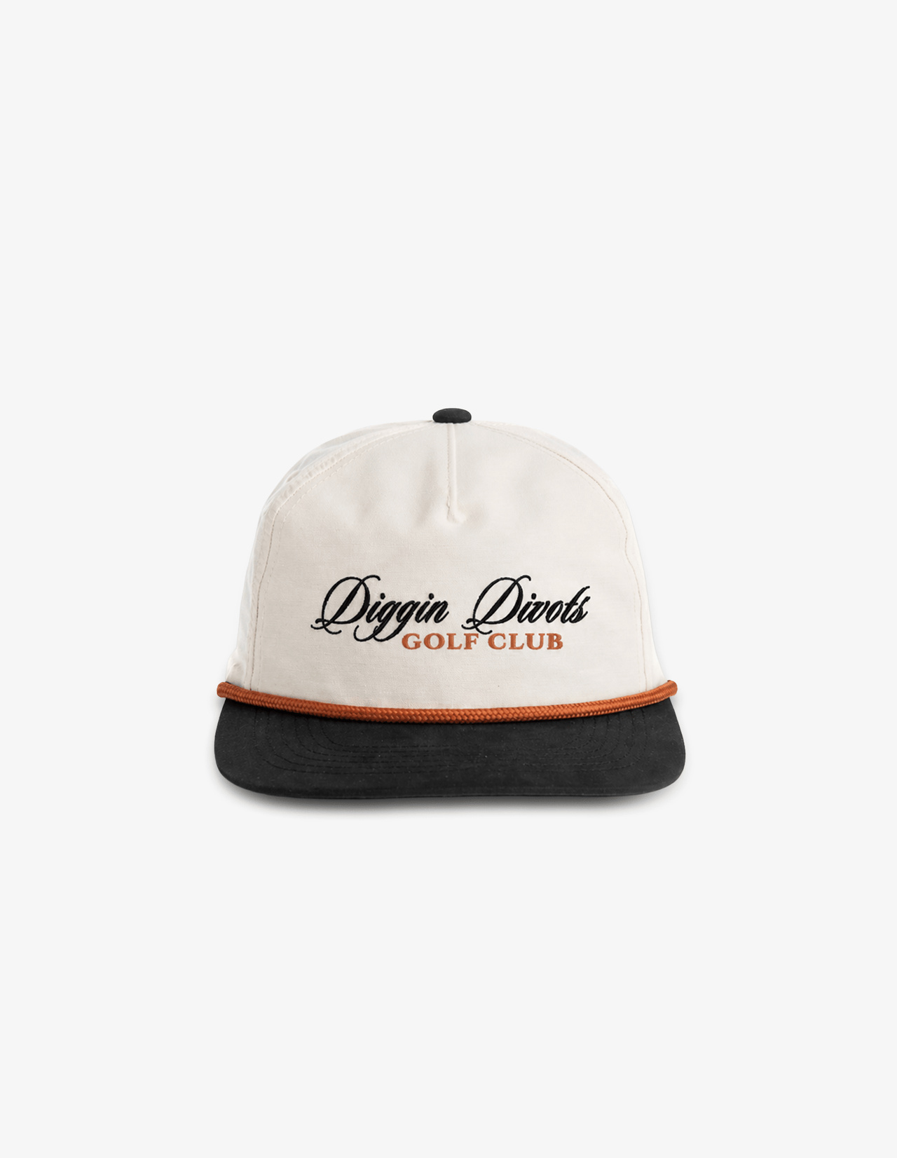 Diggin Divots Golf Club Script Embroidered Snapback Hat Greater Half