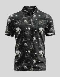 Thumbnail for Don't Tread On Me Polo Golf Polo Greater Half S