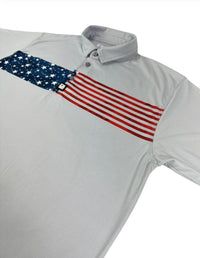Thumbnail for Camo Flag Polo Golf Polo Greater Half