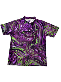 Thumbnail for Ink Spill Henley Polo Henley Polo Greater Half