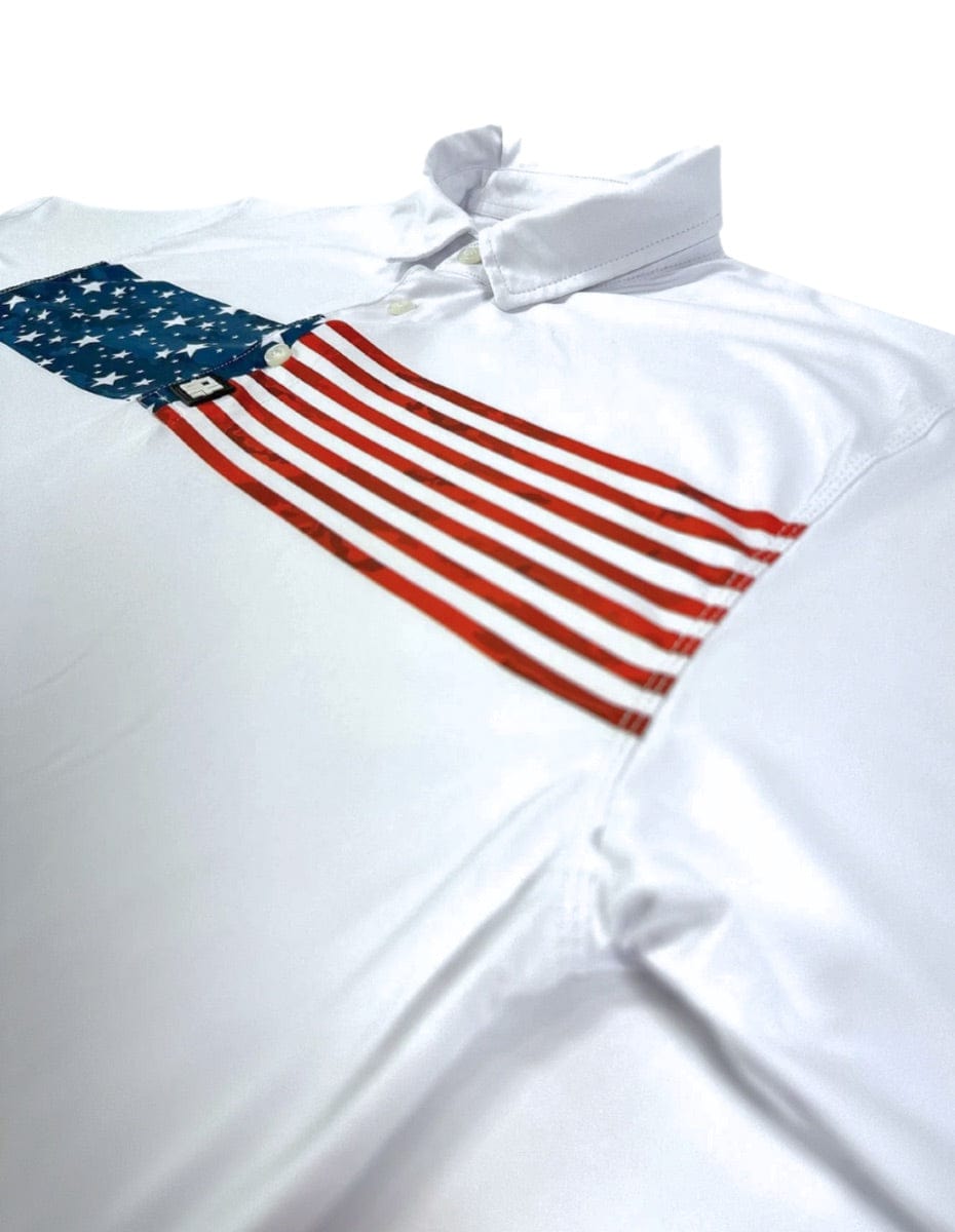 Camo Flag Polo Golf Polo Greater Half