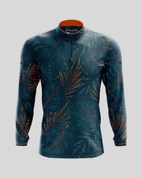 Thumbnail for Tropical Entanglement Quarter Zip Quarter Zip Pullover Greater Half S