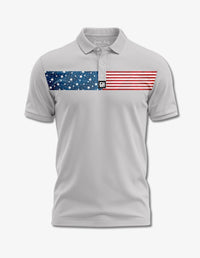 Thumbnail for Camo Flag Polo Golf Polo Greater Half