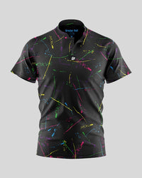 Thumbnail for Ink Drip Henley Polo Henley Polo Greater Half S