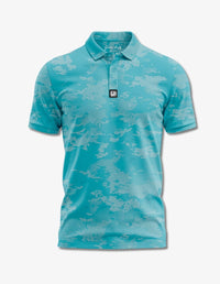 Thumbnail for Grey Camo Polo Golf Polo Greater Half