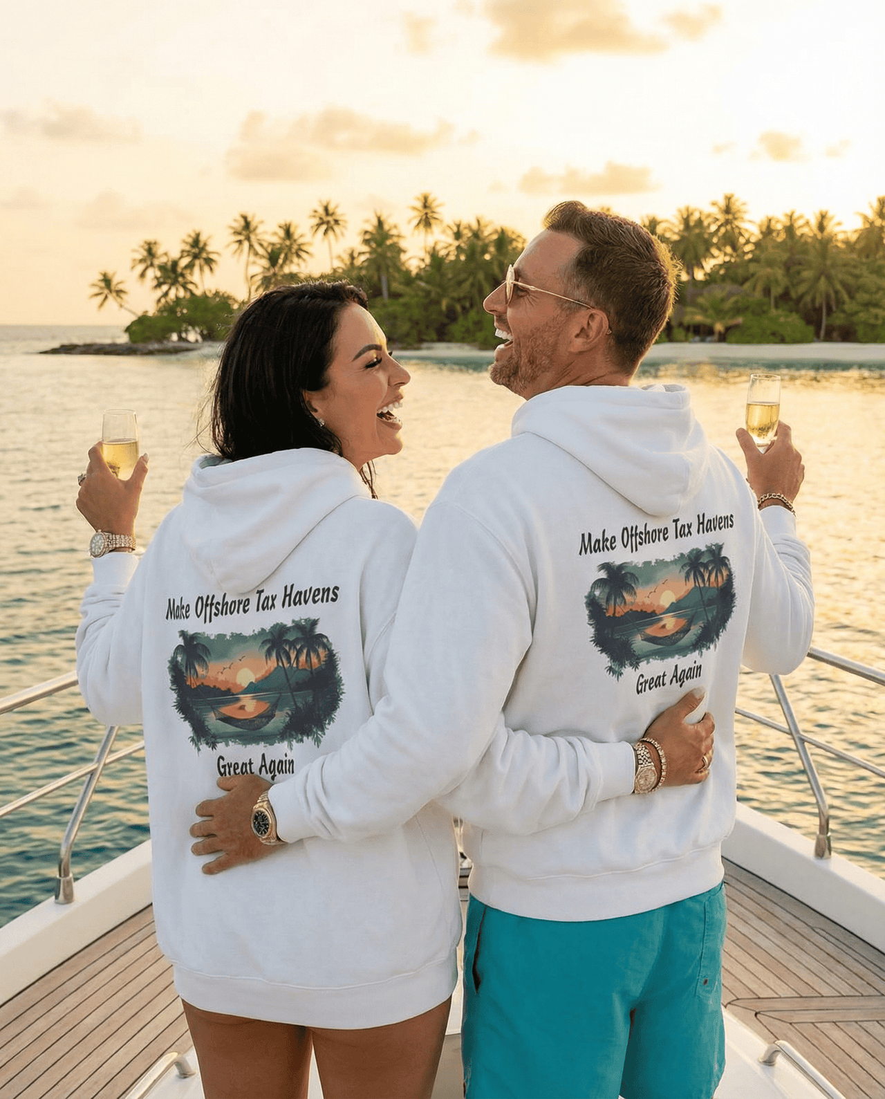 Make Em Great Fleece Hoodie Fleece Hoodie Greater Half