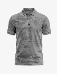 Thumbnail for Grey Camo Polo Golf Polo Greater Half
