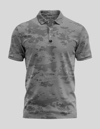 Thumbnail for Grey Camo Polo Golf Polo Greater Half S Grey