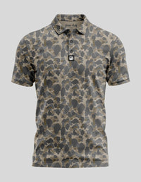 Thumbnail for Frog Camo Polo Golf Polo Greater Half S Off White