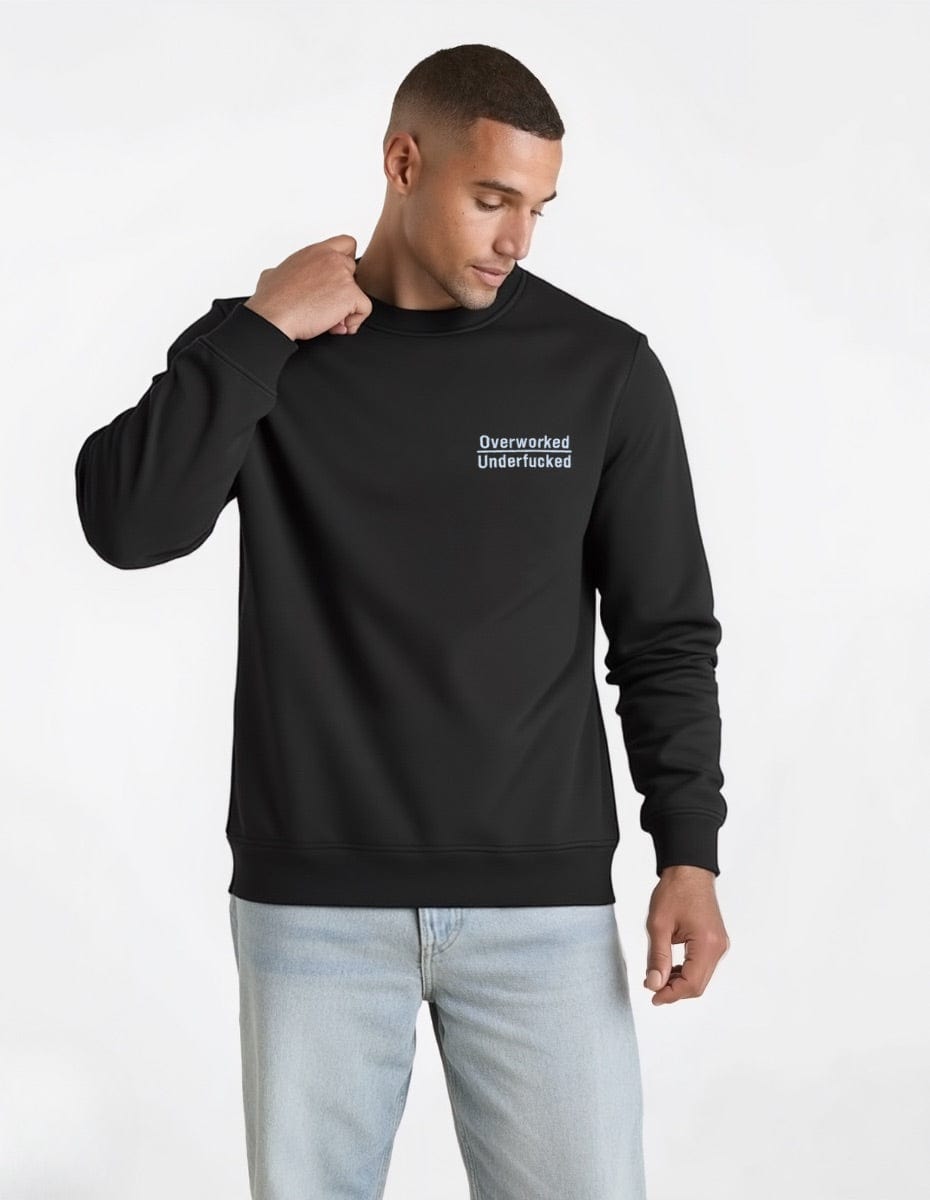 Overworked Fleece Crewneck Fleece Crewneck Greater Half