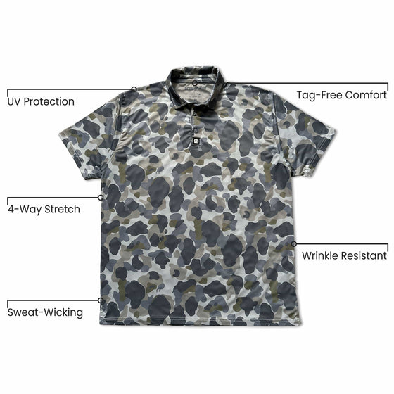 メンズウェア CheckYourHead Tiger-Woodland Polo White Tiger Men's Sport Polo – Tiger Products