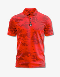 Thumbnail for Grey Camo Polo Golf Polo Greater Half