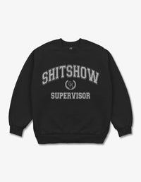 Thumbnail for Shitshow Supervisor Fleece Crewneck