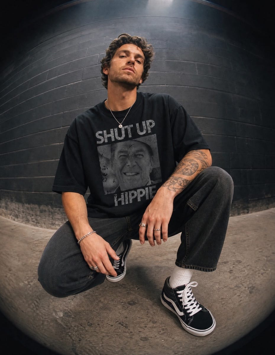 Shut Up Hippie T-Shirt Greater Half