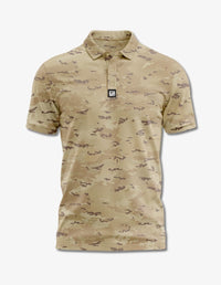 Thumbnail for Grey Camo Polo Golf Polo Greater Half