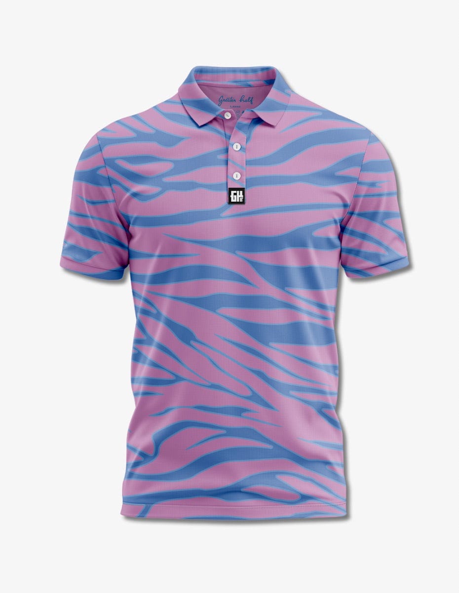 Trippin Zebra Polo Golf Polo Greater Half