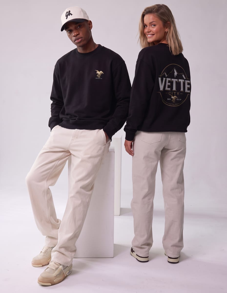 Vette City Ski Club Fleece Crewneck Heavyweight Fleece Crewneck Greater Half