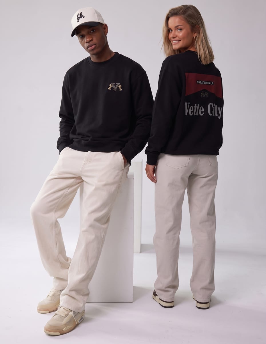 Vette City Smoke Fleece Crewneck Heavyweight Fleece Crewneck Greater Half