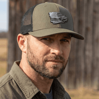 Thumbnail for Torn Flag We The People Black Patch Hat Hat Greater Half