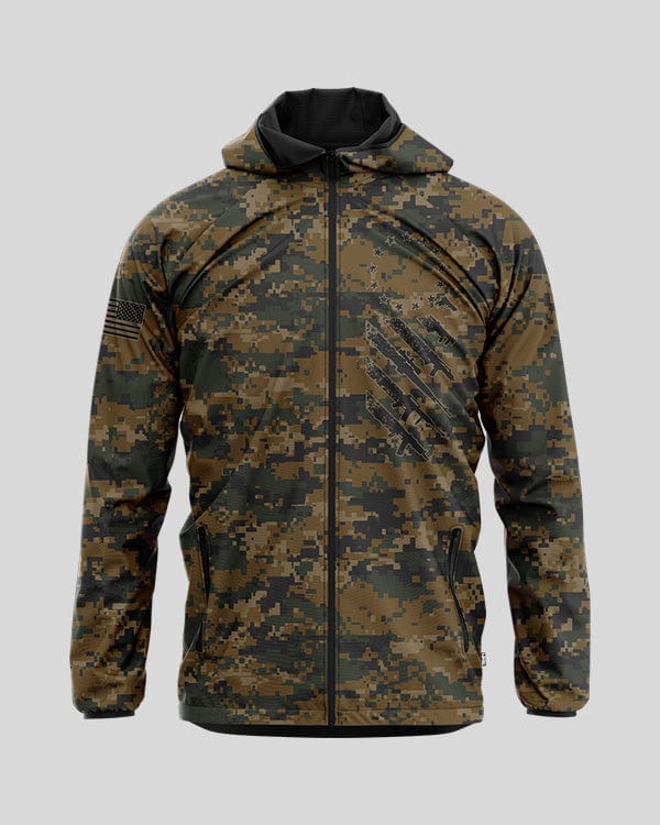 Thumbnail for Woodland Digital Camo We The People Jacket - Greater Half