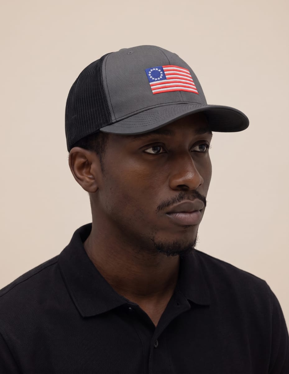 13 Colonies Embroidered Trucker Hat Hat Greater Half