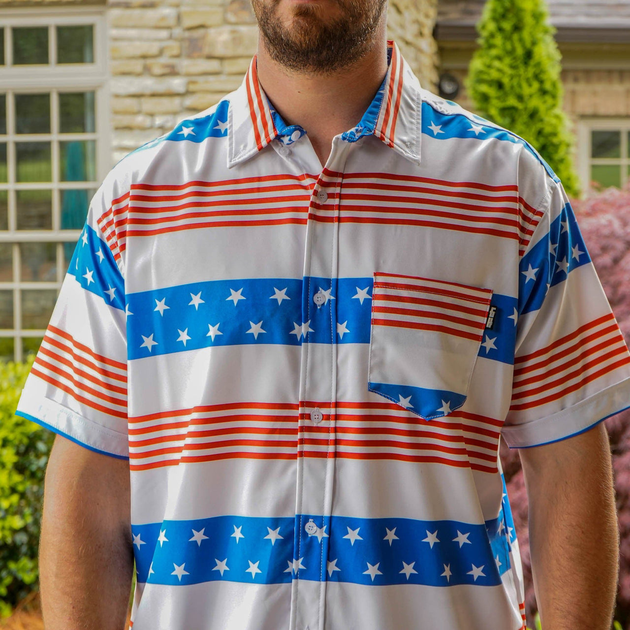 Stripes of Glory Button Down - Size S, 3XL, 4XL ONLY Button Down Greater Half