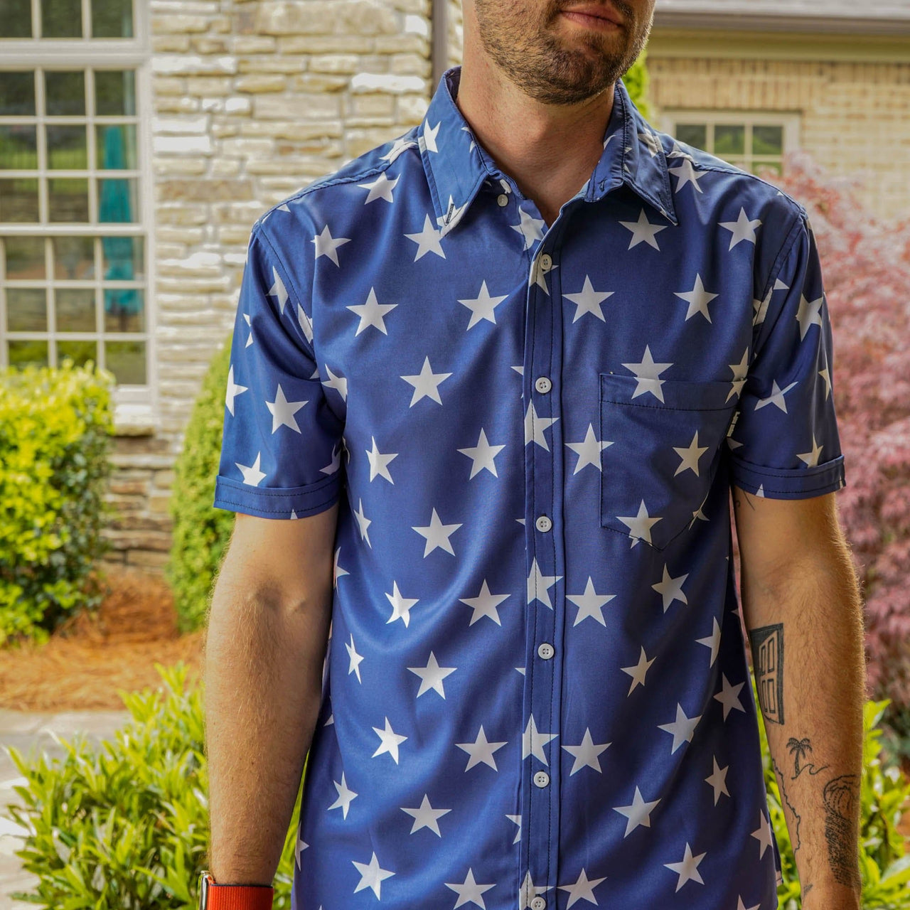 Star Spangled Button Down - Greater Half