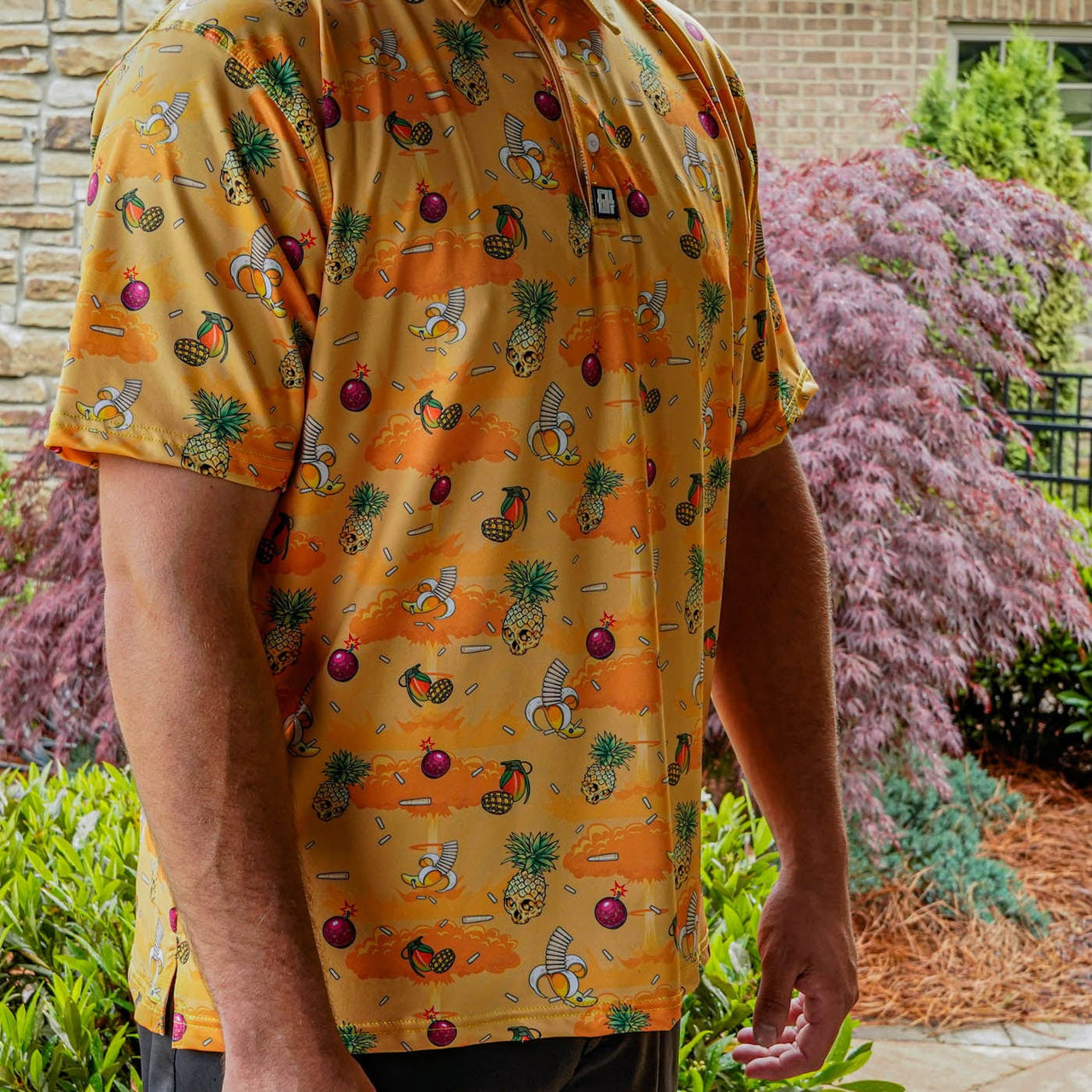 Fruit War - Size L, XL ONLY Golf Polo Greater Half