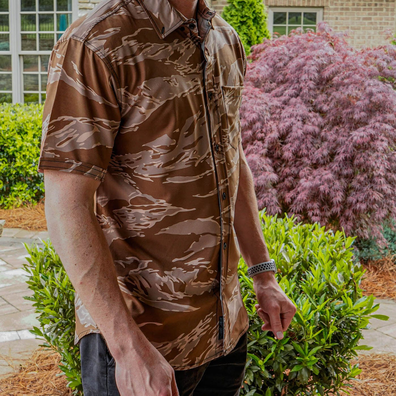 Desert Tiger Camo Button Down - Greater Half